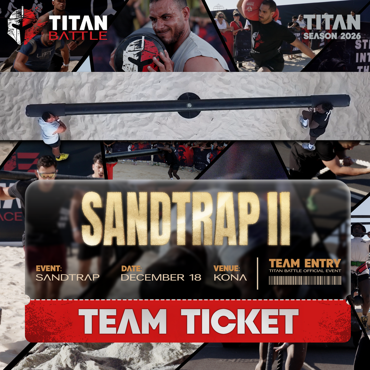 SANDTRAP II - Team Ticket - December 18, 2026