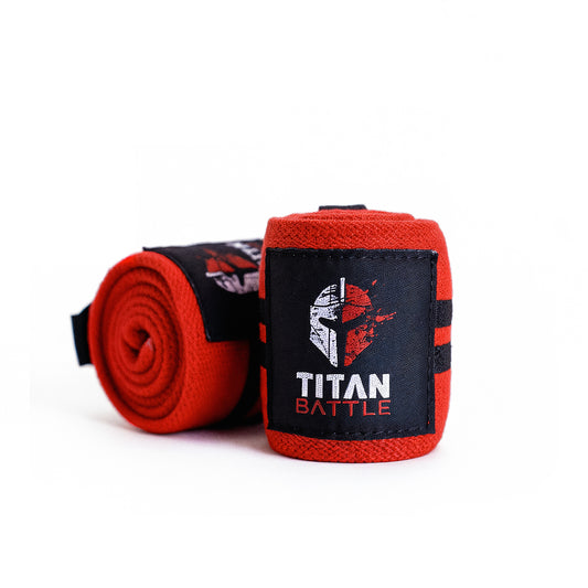 Titan Wrist Wraps – Red & Black