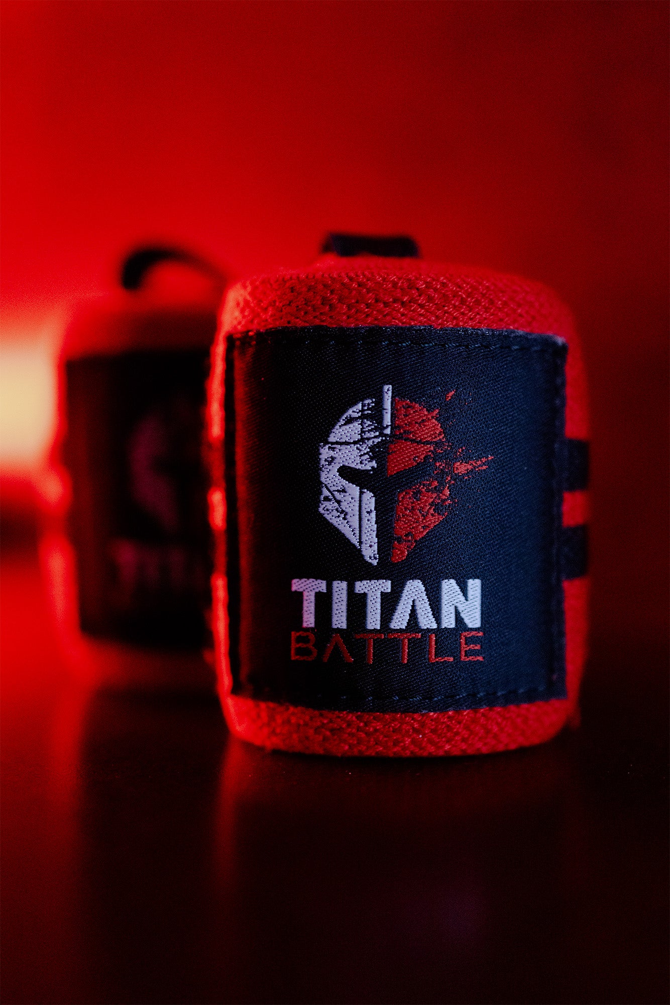 Titan Wrist Wraps – Red & Black